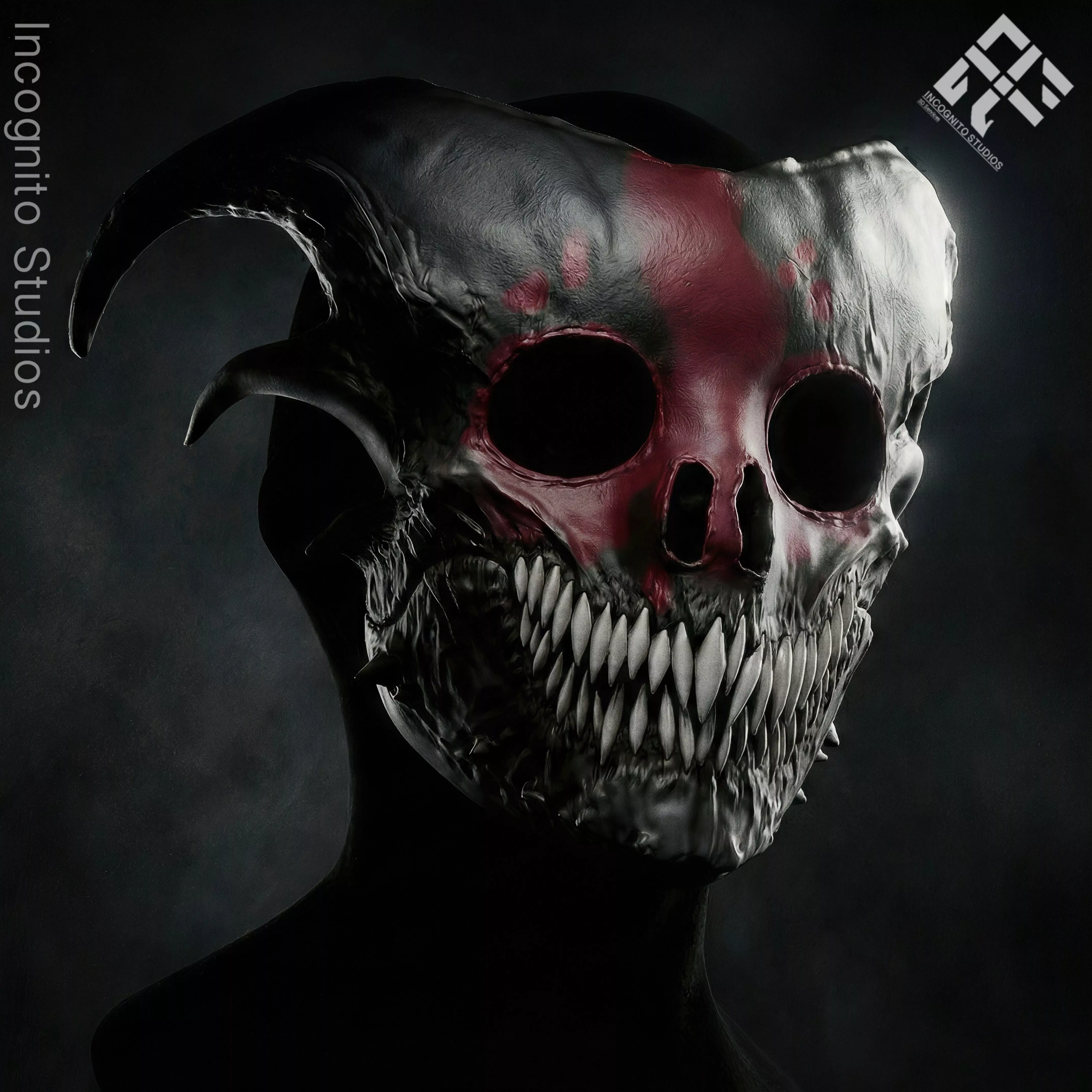 THE ENTITY ARTICULATED MASK COSPLAY DISPLAY HORROR CREATURE 3D print model