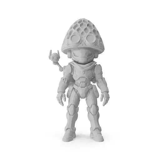 Print Ready Morel Scout Action Figure 3D print model