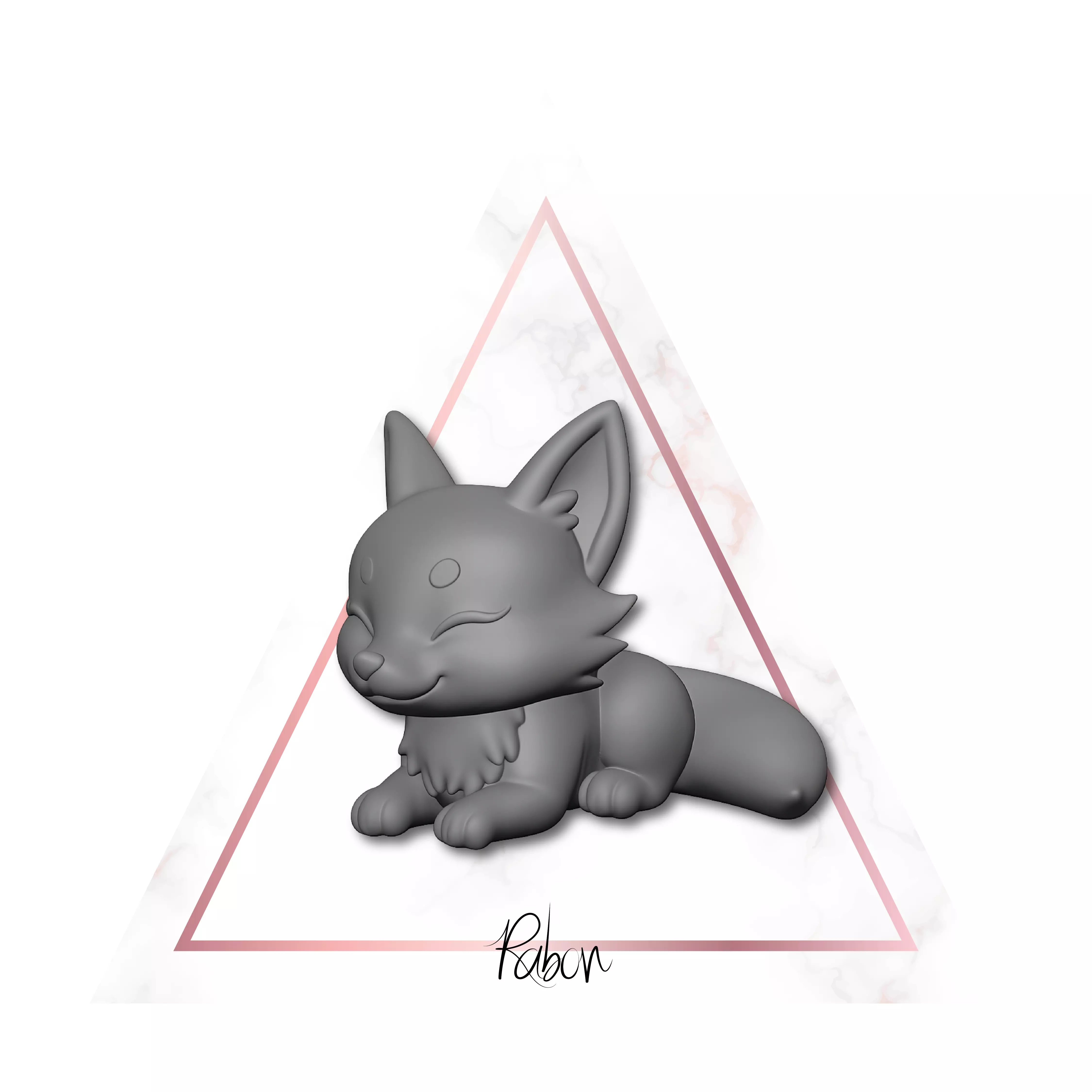 Fox Kawaii 3D print model
