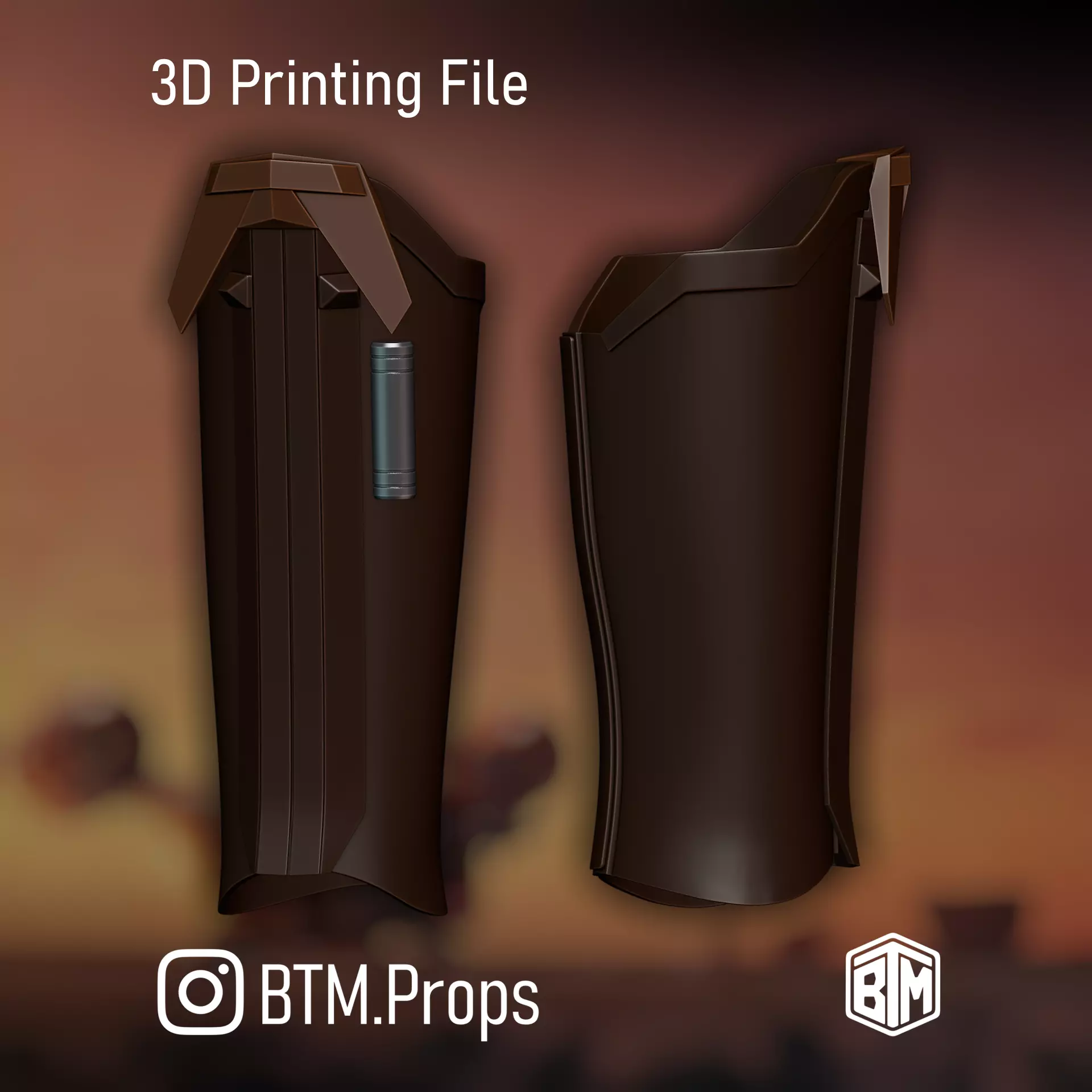 The Mandalorian Din Djarin Shin Calf Armor 3D print model