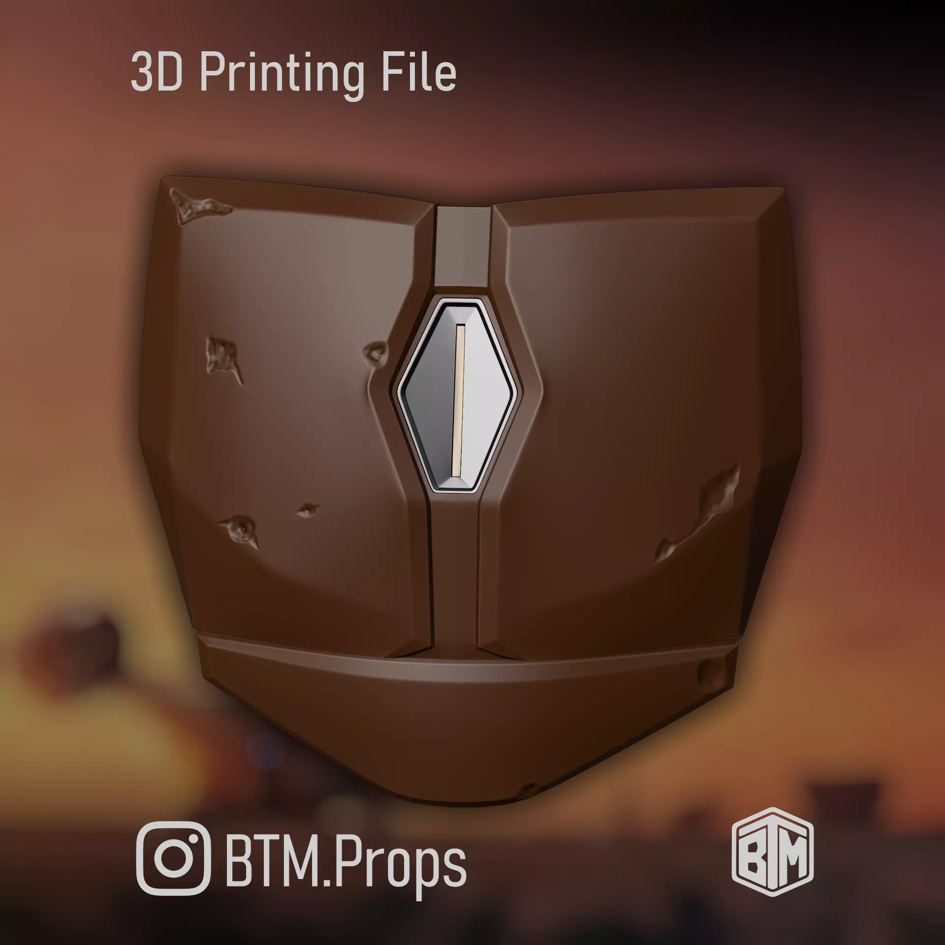 The Mandalorian Din Djarin Pre-Beskar Chest Armor 3D print model