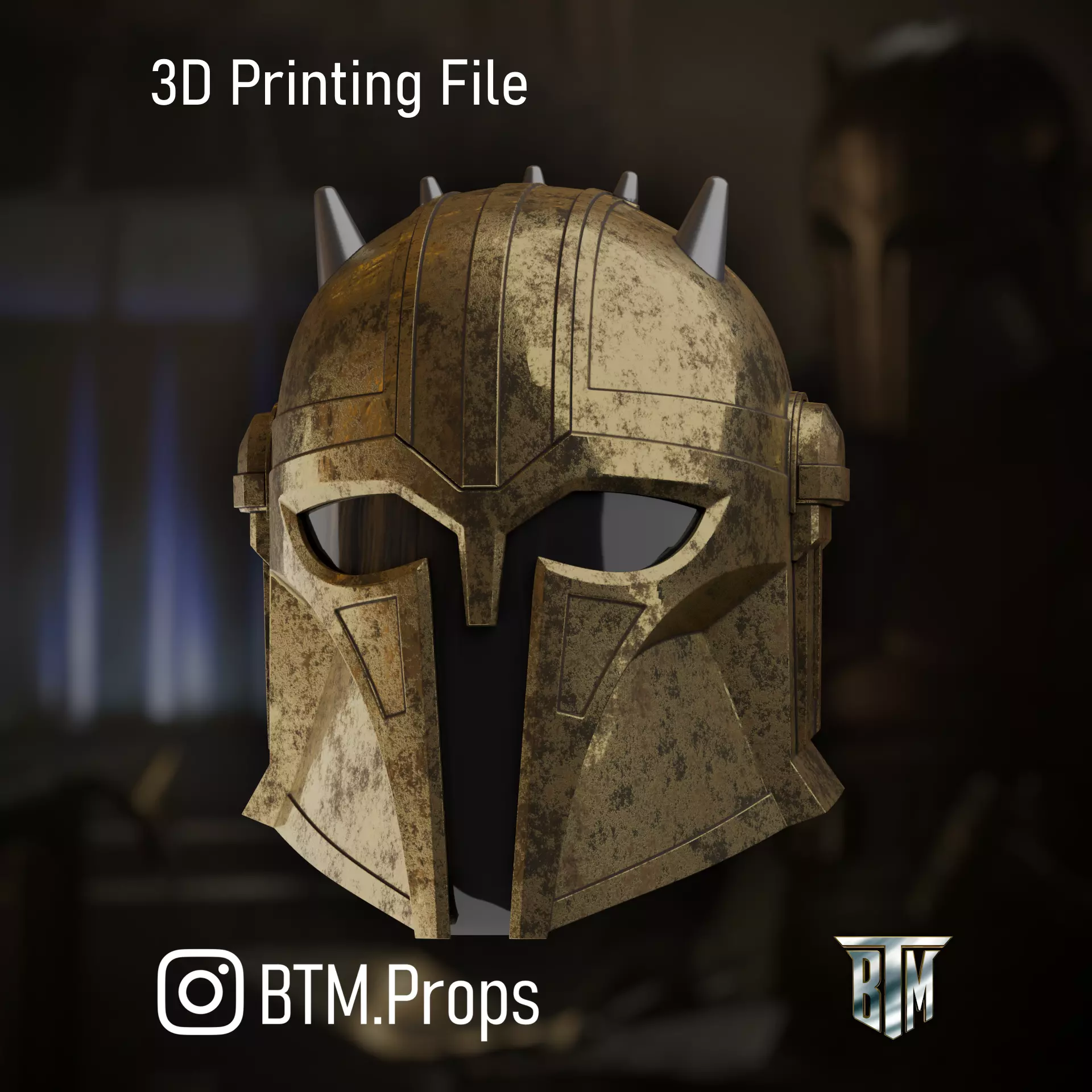 The Mandalorian Armorer Helmet 3D print model