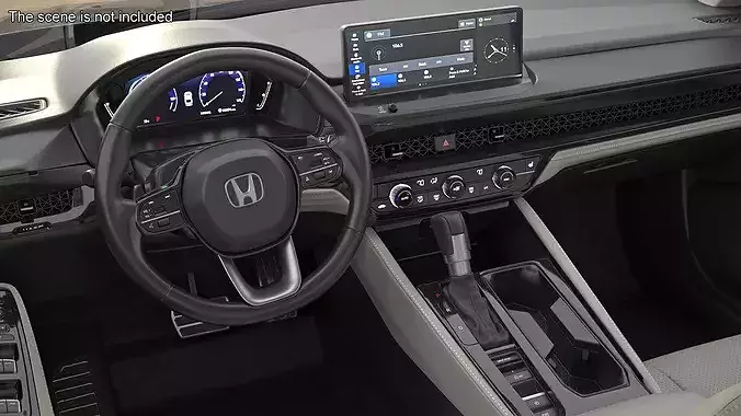 Honda Accord Steering Wheel 3D model 3