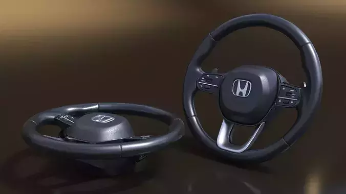 Honda Accord Steering Wheel 3D model 4