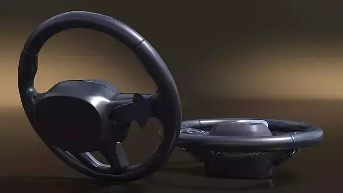 Honda Accord Steering Wheel 3D model 5