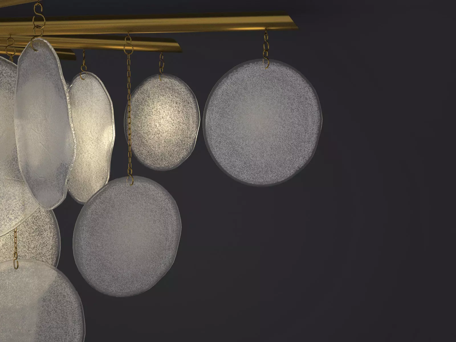 Nimbus chandelier with circles hanging from it 3D model_4