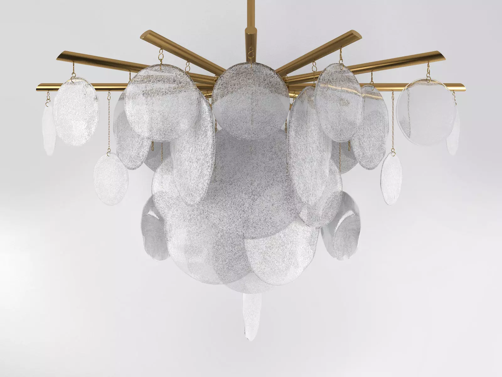 Nimbus chandelier with circles hanging from it 3D model_1