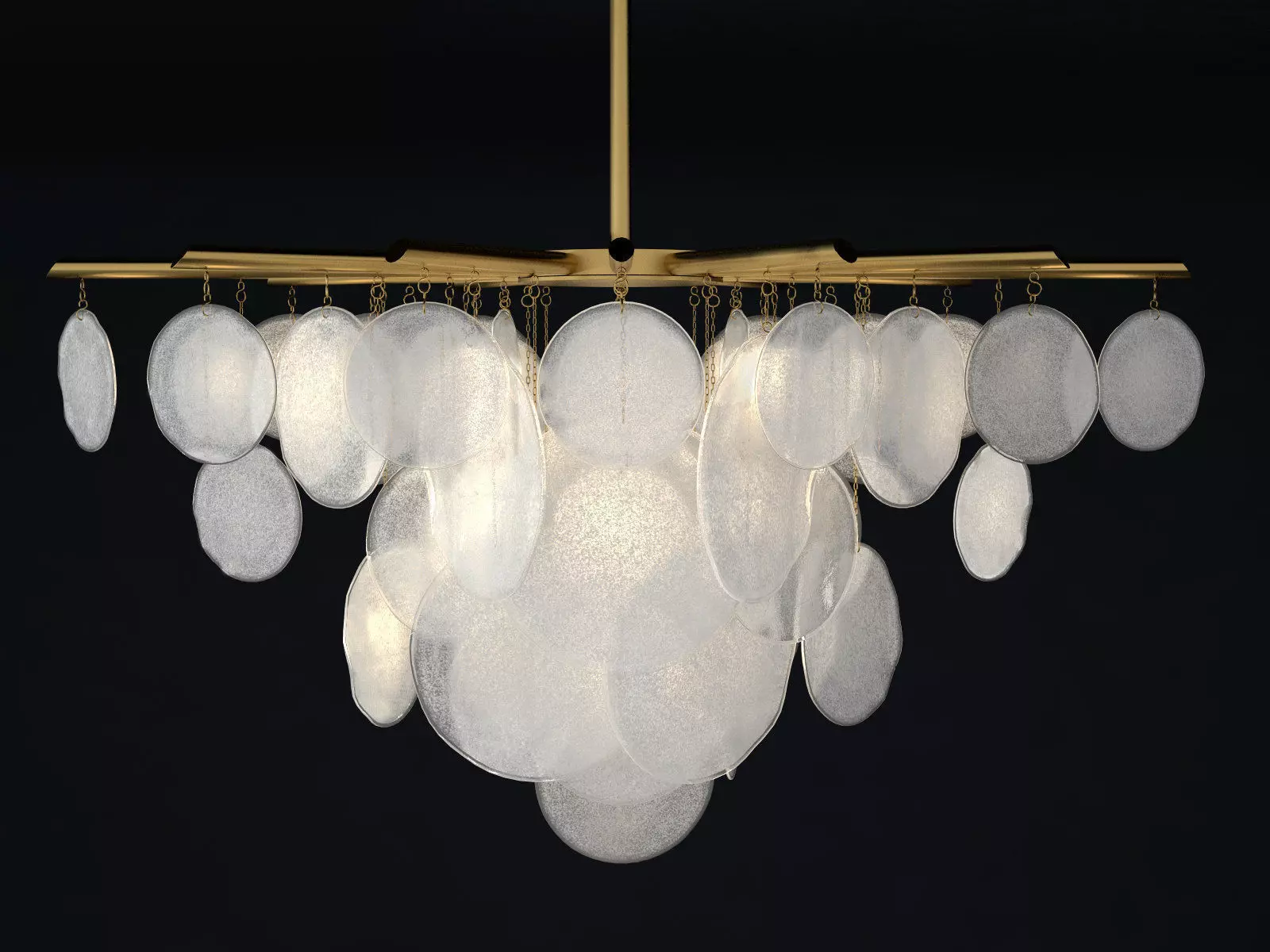 Nimbus chandelier with circles hanging from it 3D model_0