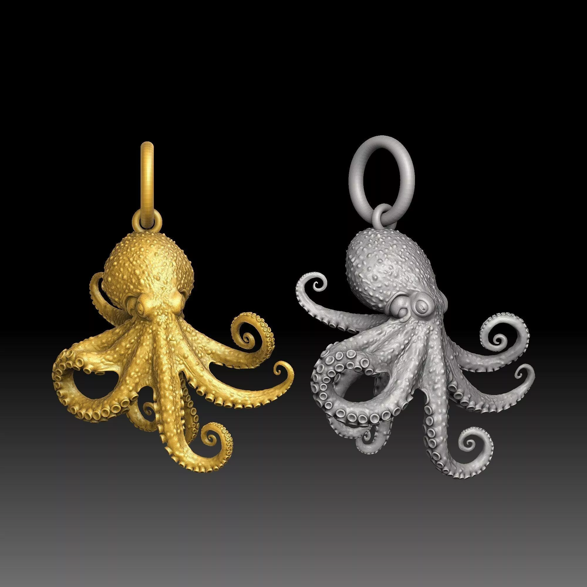 Chaos Order - one inch pendant 3D print model
