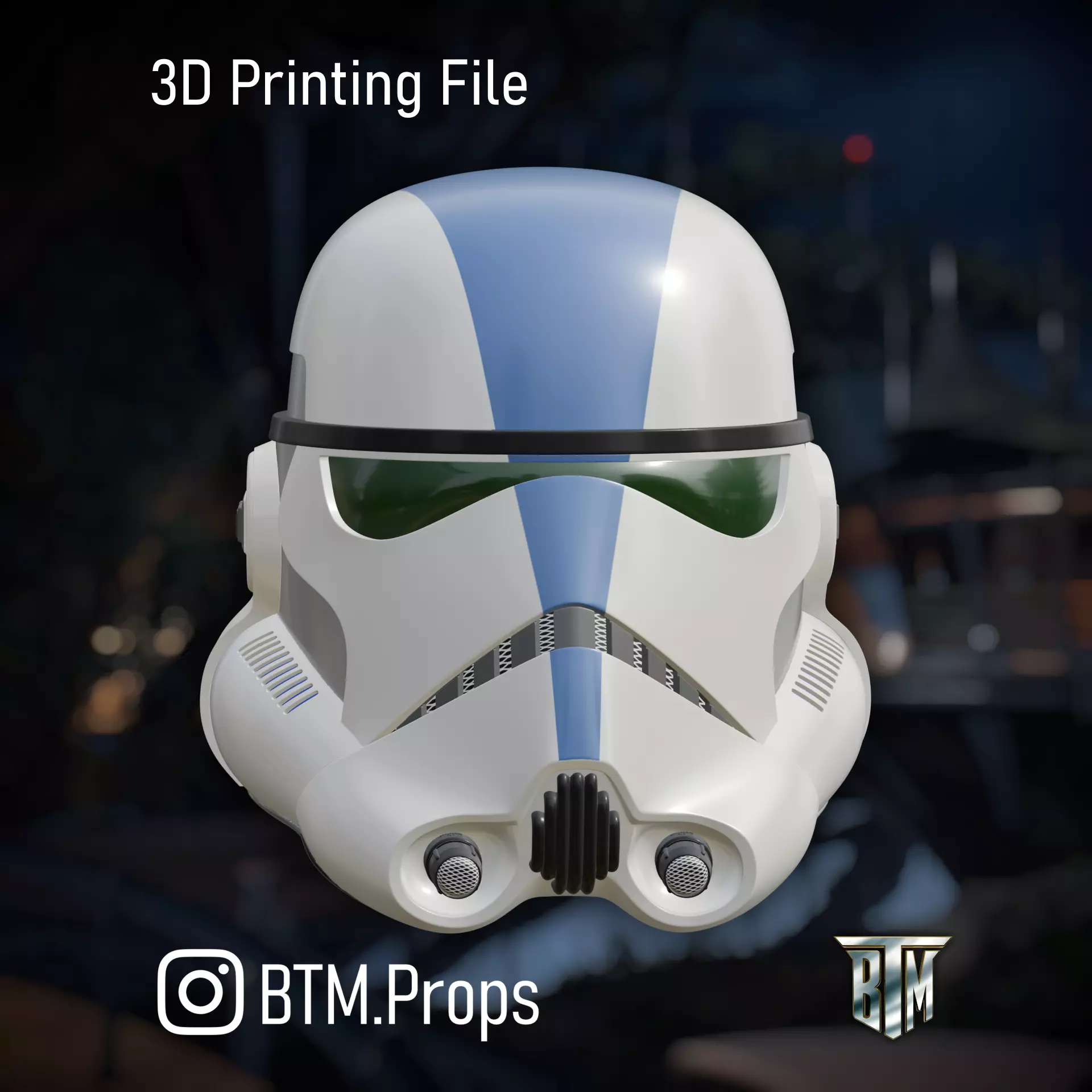 Phase 3 Clone Trooper Triton Squad Helmet The Force Unleashed 3D print model