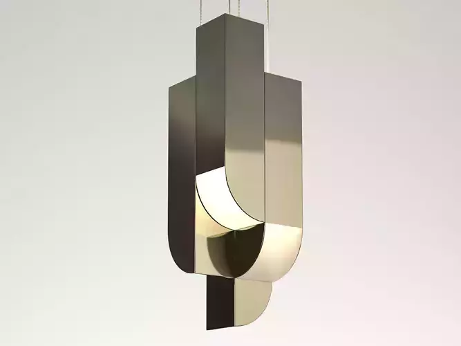 Cora modern pendant light 3D model