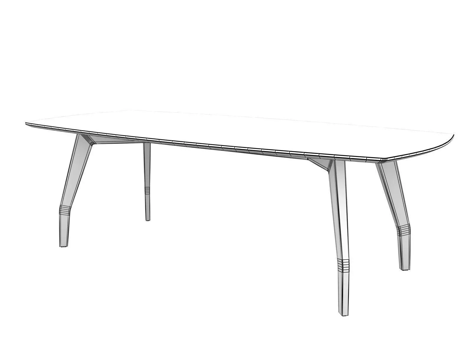 Allen Dining 3D model_6