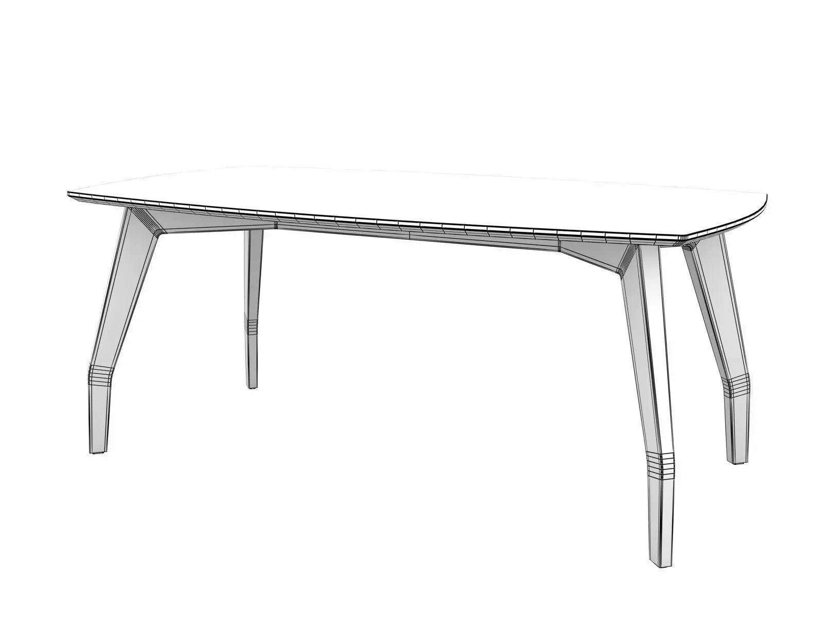 Allen Dining 3D model_4