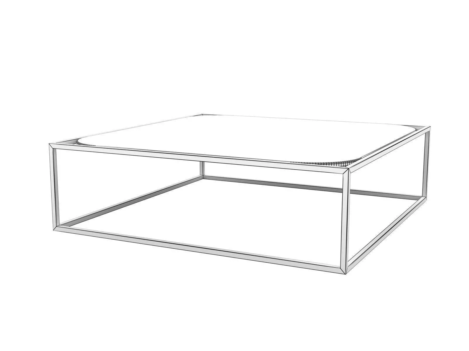 Paskal marble coffee table with metal frame 3D model_5