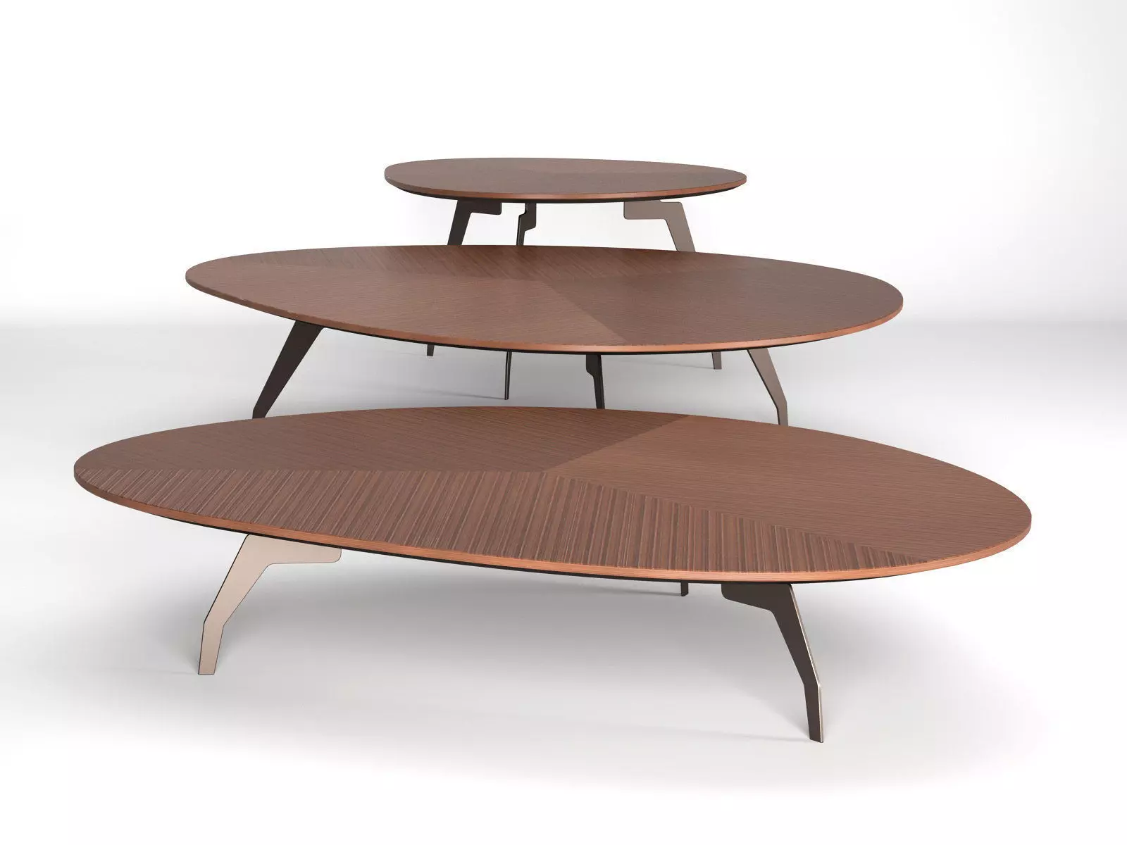 Island three coffee tables 3D model_3