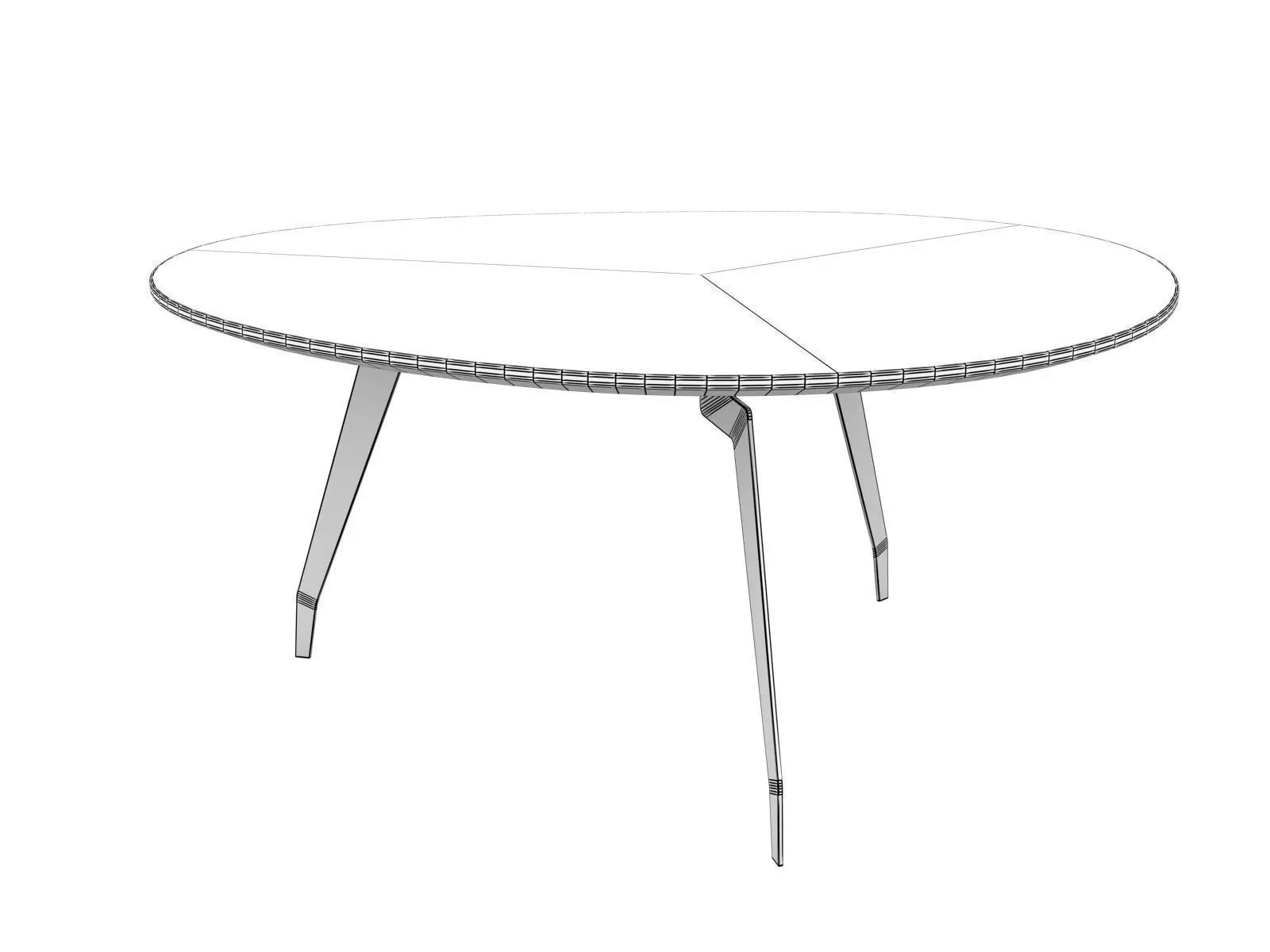 Island three coffee tables 3D model_7