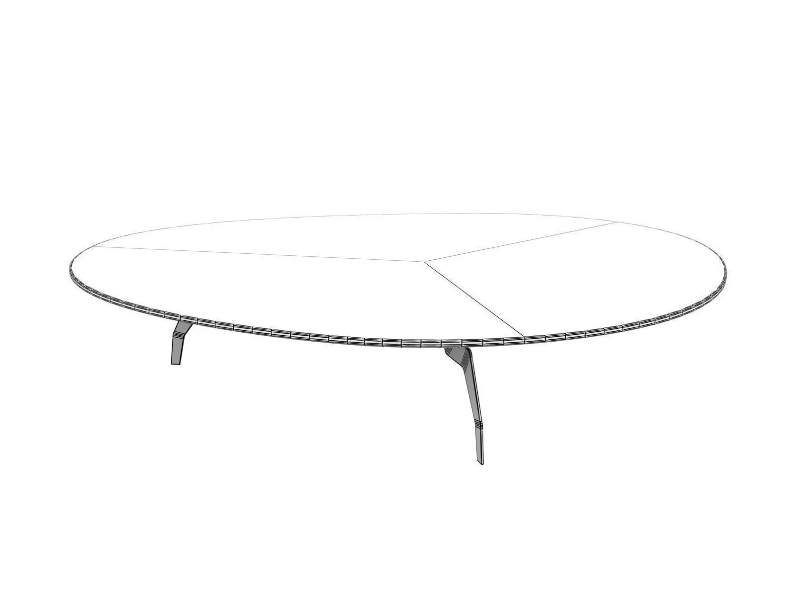 Island three coffee tables 3D model_8