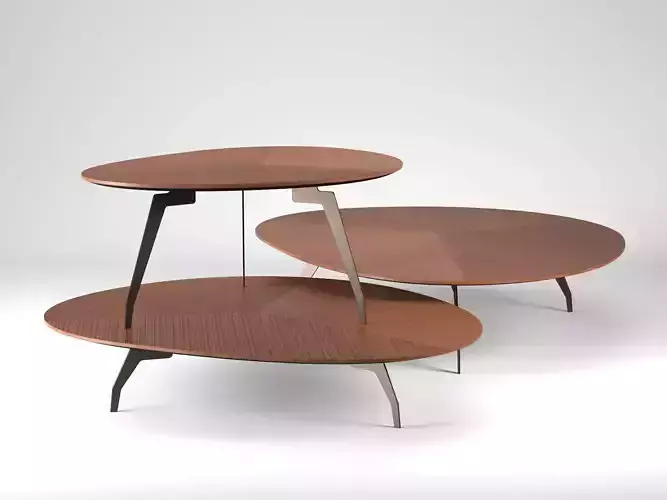 Island three coffee tables 3D model