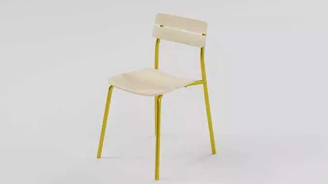 Marlow Industrial Slat-Back Dining Chair 03
