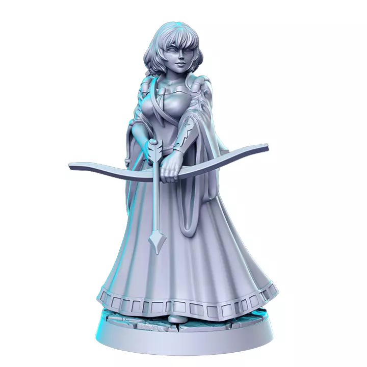 Margo Female Lady Killer IX - Collectible Hero Figurine 3D print model