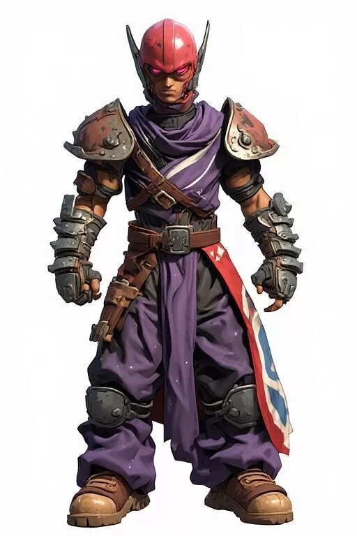 Brave Warrior Man 3D model