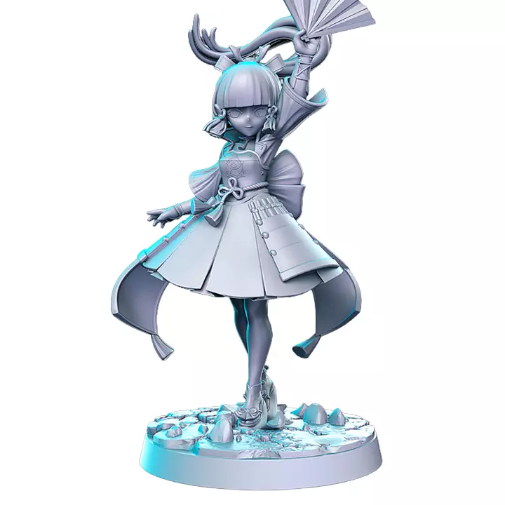 Dungeon Pin Ups Ayaka V - Heroic Scale Miniature 3D print model