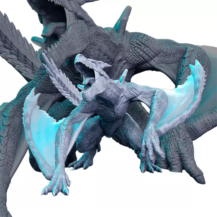 Forestdragon VII - Tabletop RPG Miniature 3D print model