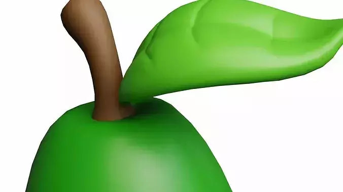 Avocado Cartoon Stylized Fruits 3D model 5