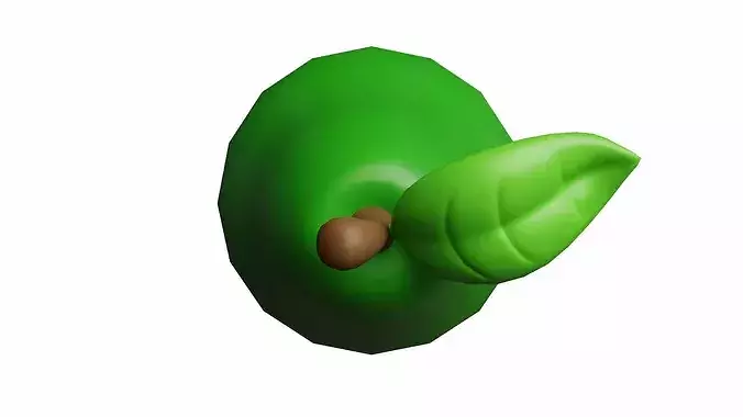 Avocado Cartoon Stylized Fruits 3D model 3