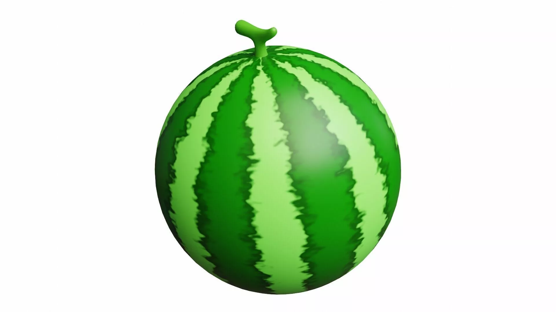 Watermelon Cartoon Stylized Fruits 3D model