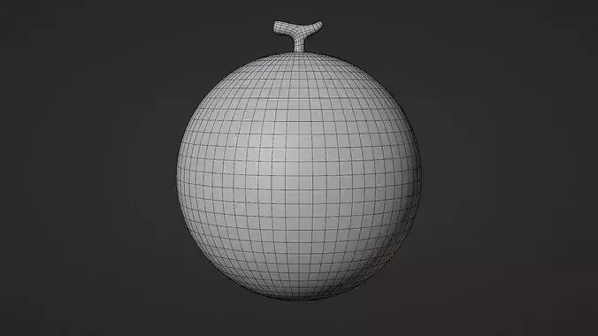 Watermelon Cartoon Stylized Fruits 3D model 7
