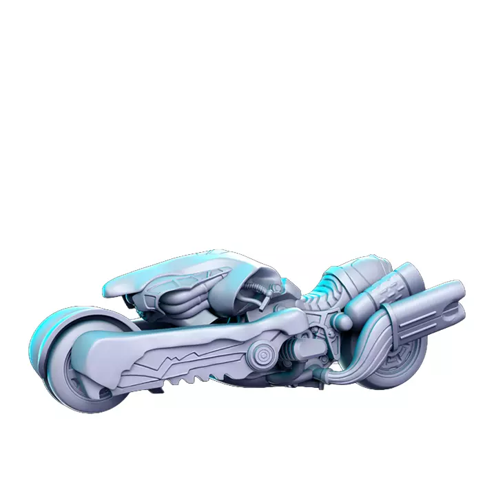 Fenrir Cloud Bike I - RPG Tabletop Figure 3D print model