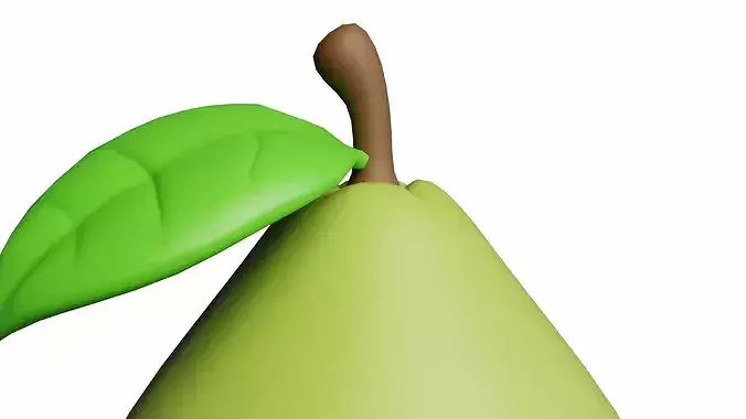 Guava Cartoon Stylized Fruits 3D model 4