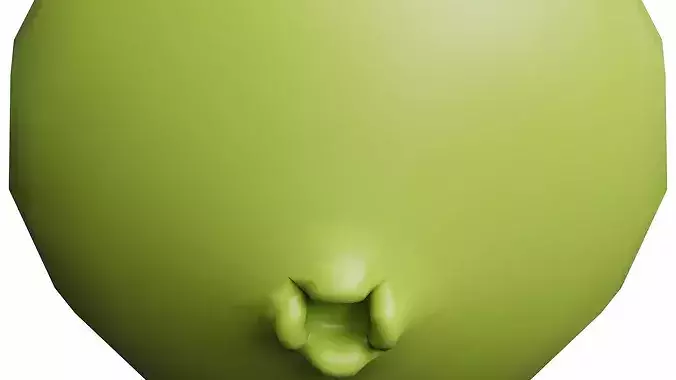 Guava Cartoon Stylized Fruits 3D model 6