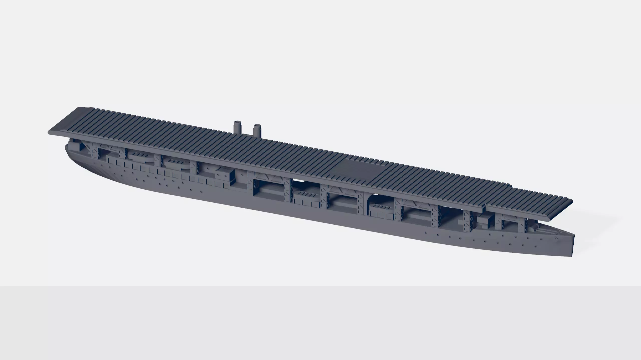 USS Langley CV 1 3D print model