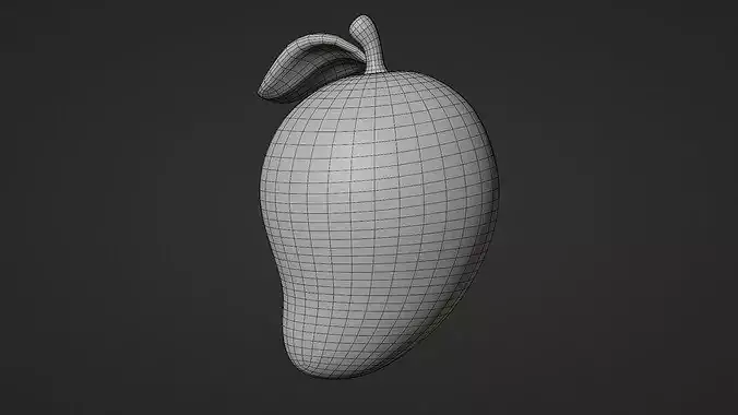 Mango Cartoon Stylized Fruits 3D model 7