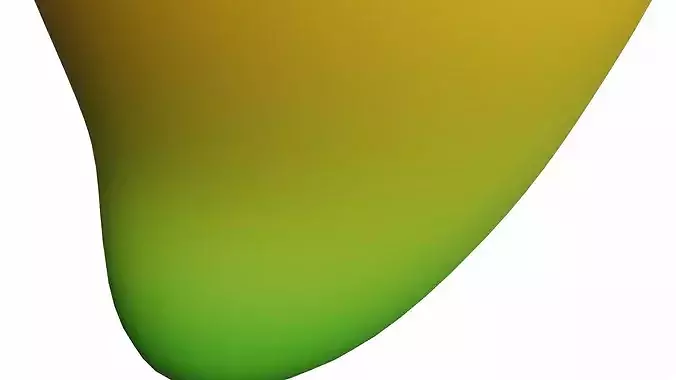 Mango Cartoon Stylized Fruits 3D model 6