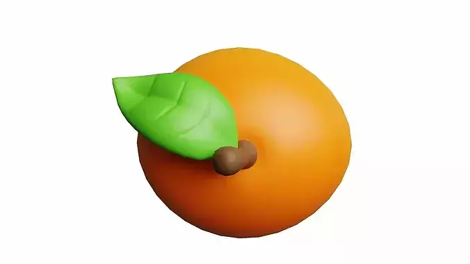 Mango Cartoon Stylized Fruits 3D model 2