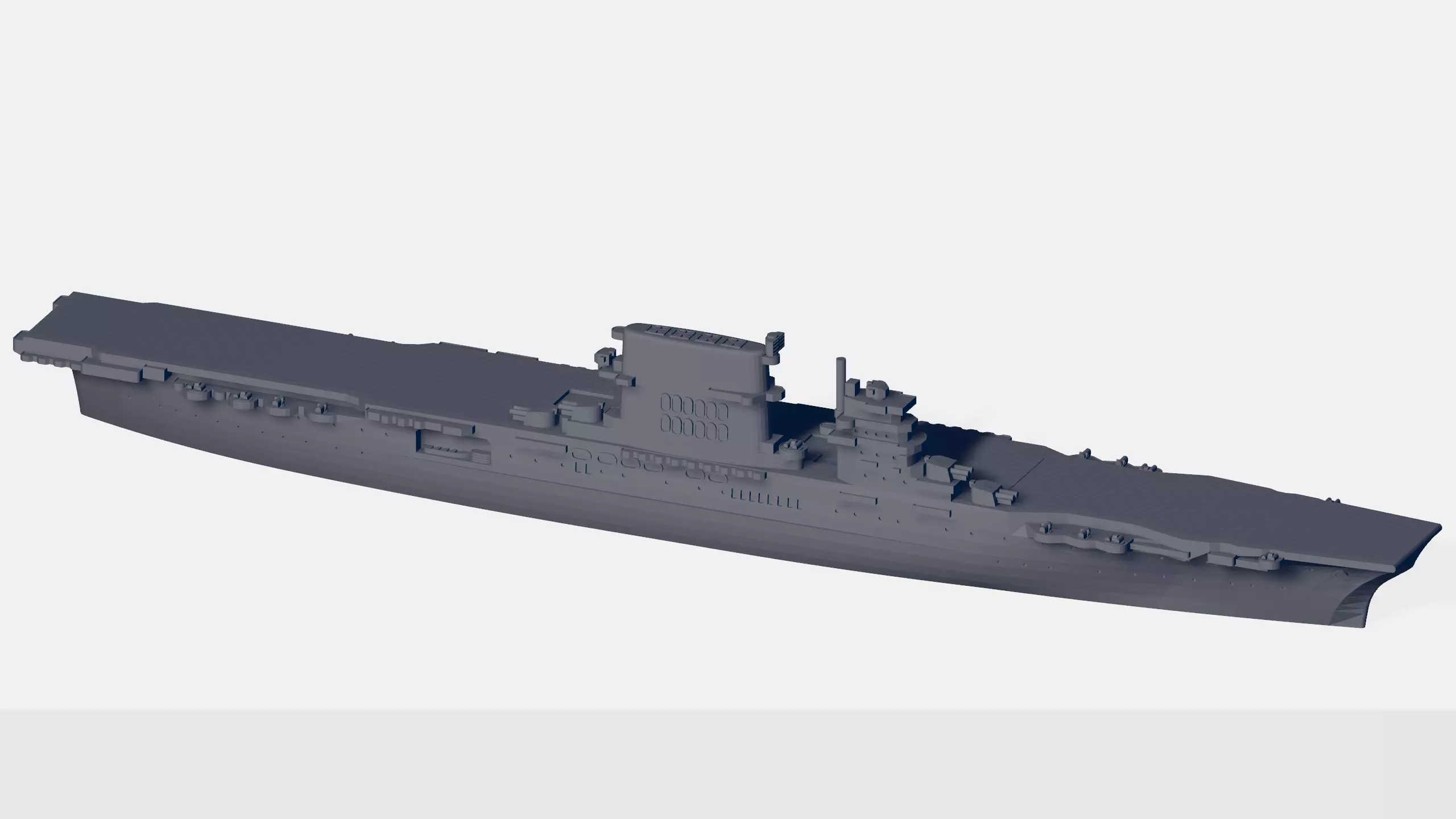 USS Lexington CV-2 3D print model