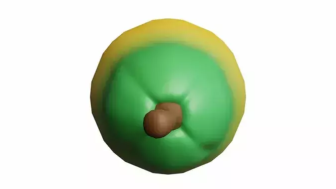 Papaya Cartoon Stylized Fruits 3D model 2