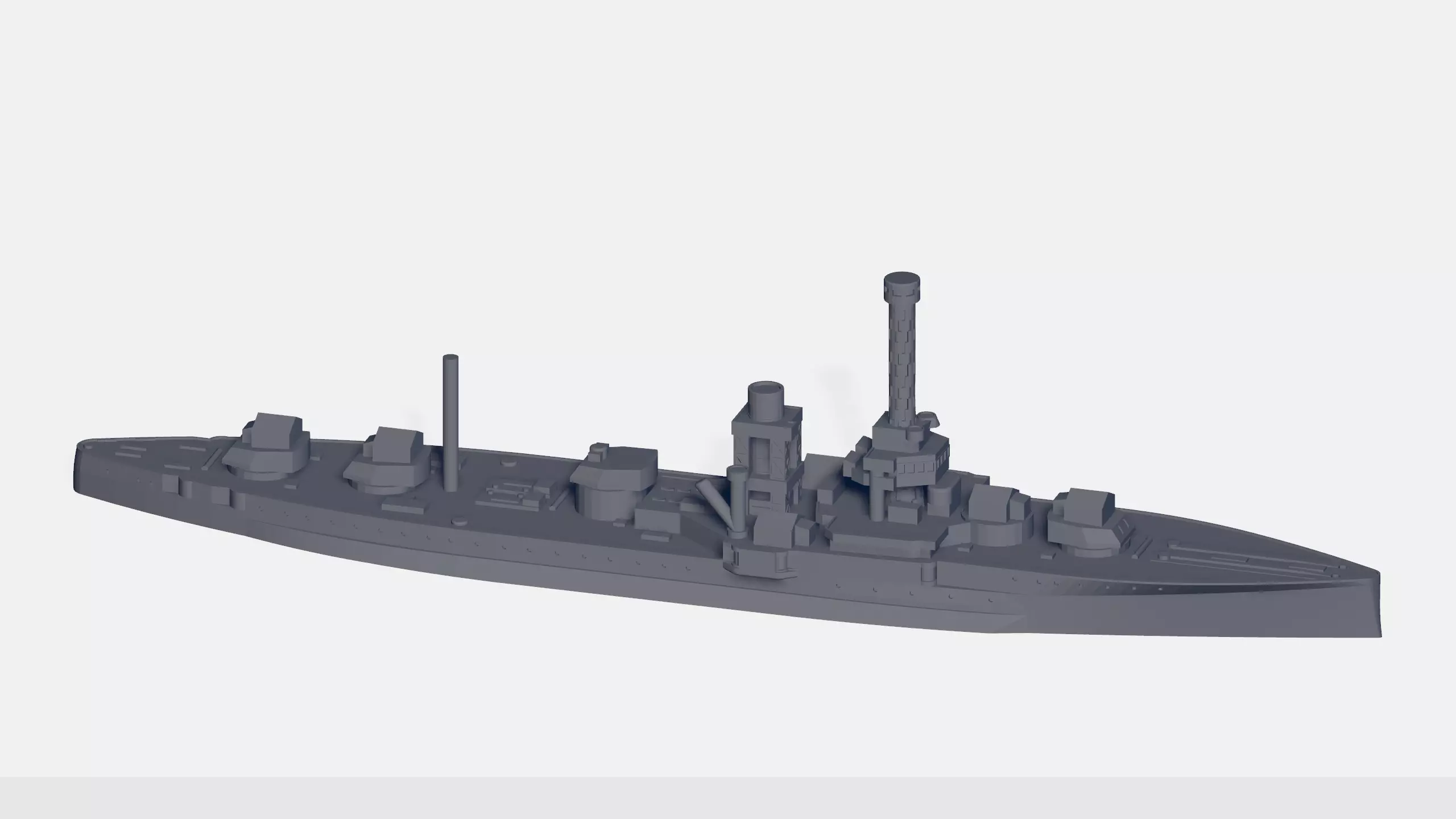 USS Utah AG-16 3D print model