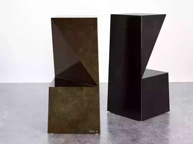 Prisme pair of metal cubes