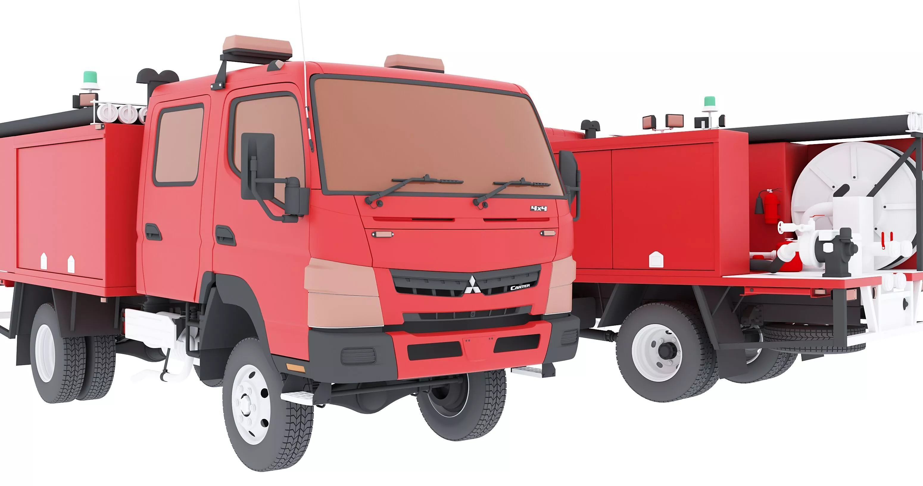 Emergency Fire Truck Free 3D model
