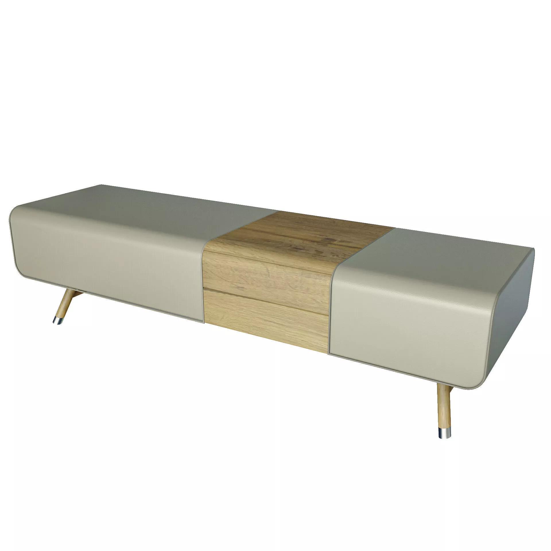 Les Necessaires d Hermes bench for bedroom interiors 3D model