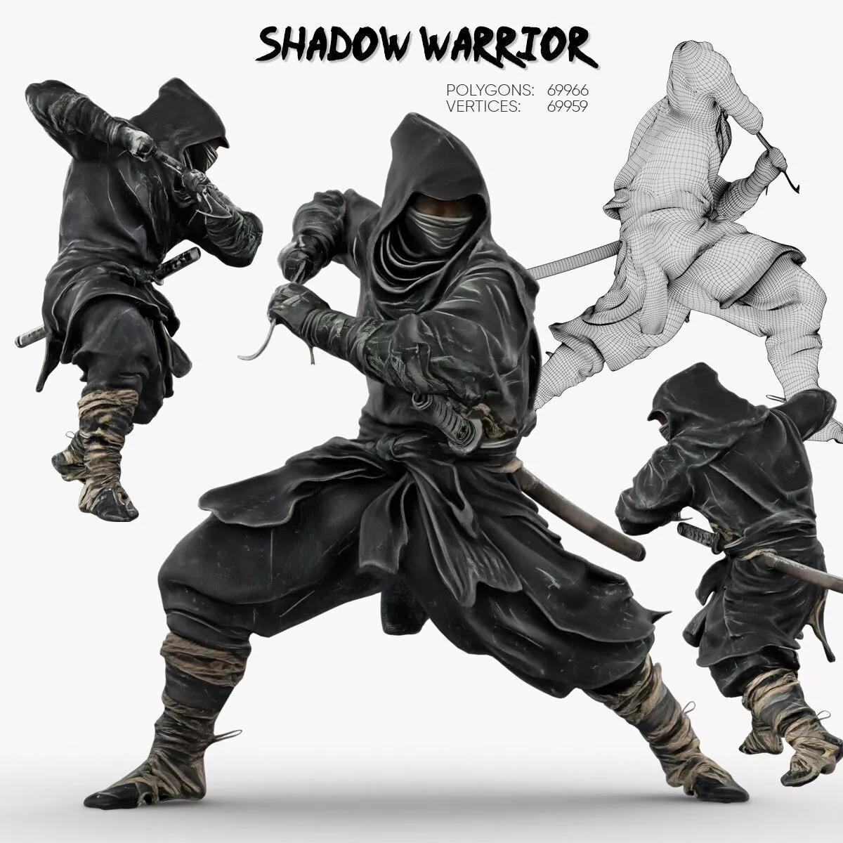 Ninja Shadow Warrior 3D model