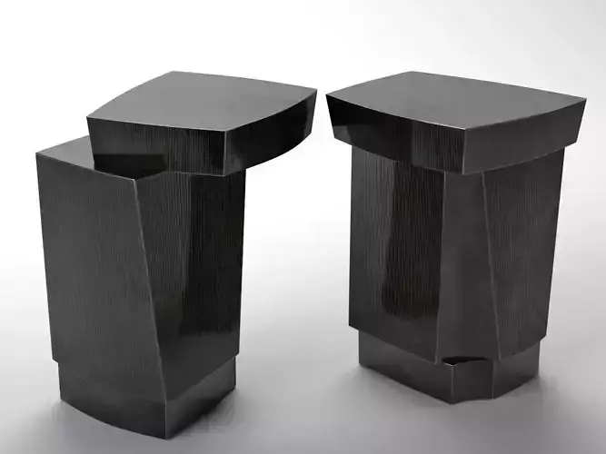 Ledges pair of side tables 3D model