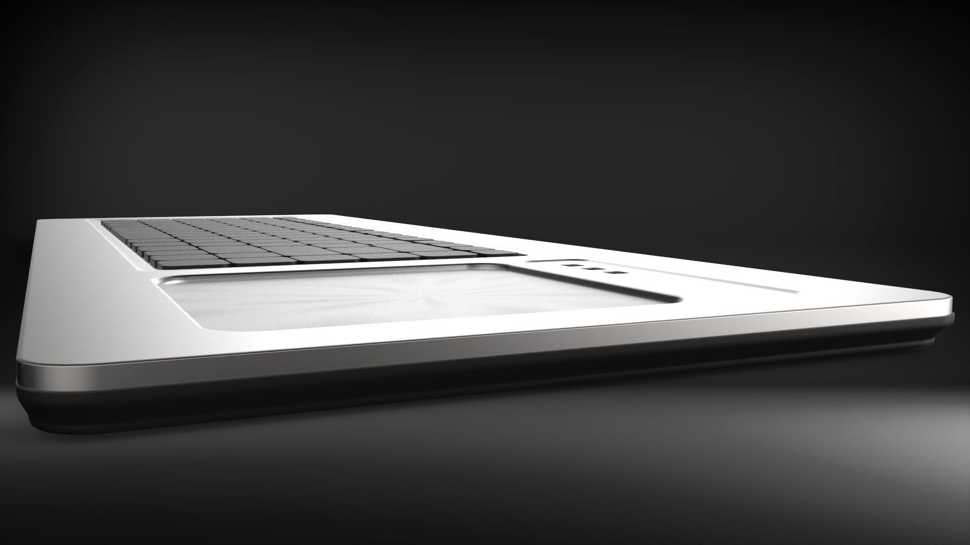 Keyboard with TrackPad Free 3D model_3