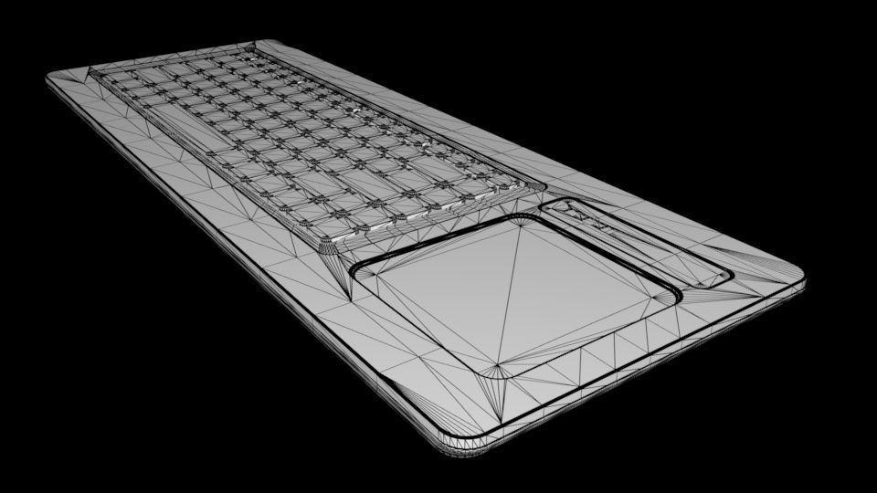 Keyboard with TrackPad Free 3D model_11