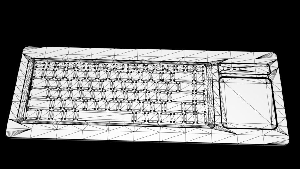 Keyboard with TrackPad Free 3D model_12