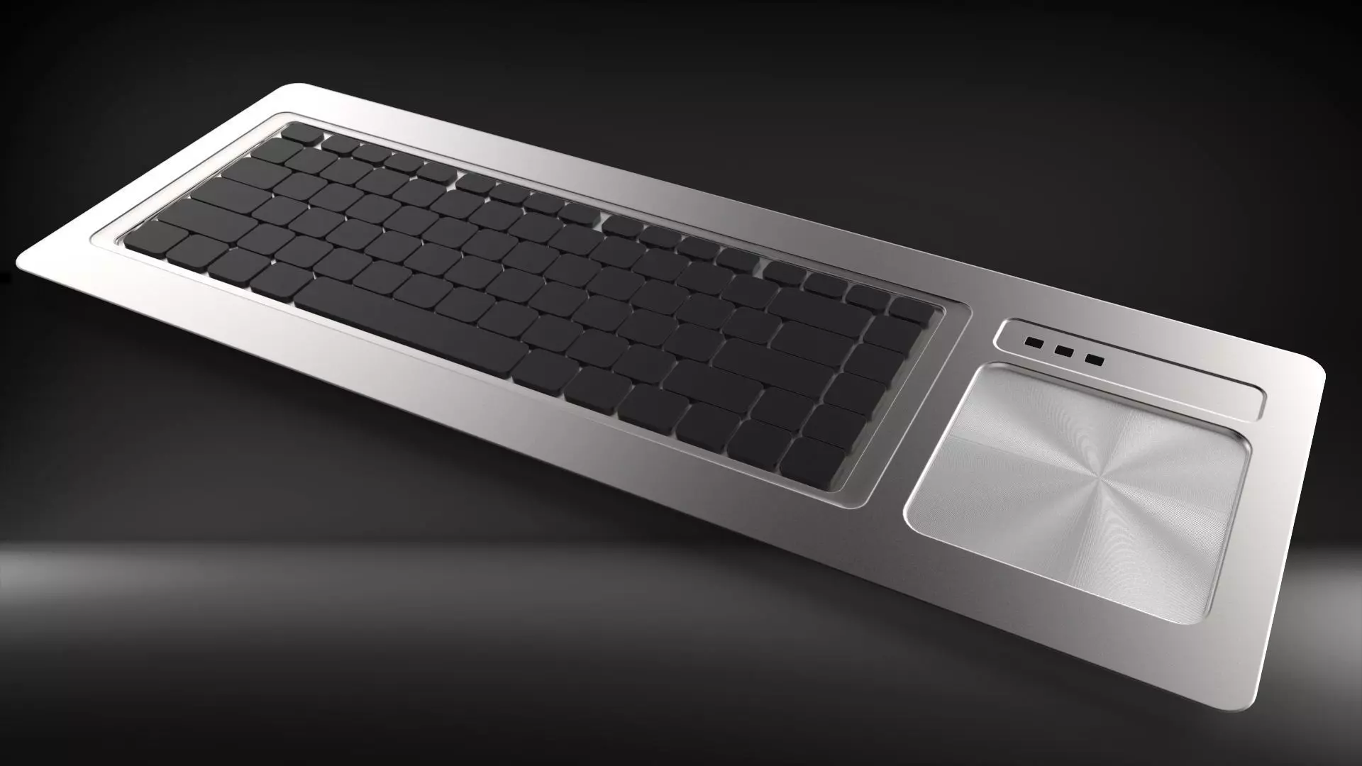 Keyboard with TrackPad Free 3D model_0